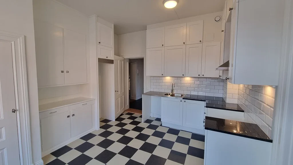 Ett nyrenoverat kök för Robert Dicksons Stiftelse, Hyresfastighet i Göteborg