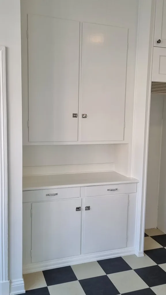 En del av ett nyrenoverat kök för Robert Dicksons Stiftelse, Hyresfastighet i Göteborg