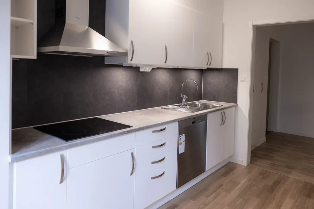 Köket hos Pulsen Fastigheter efter renovering